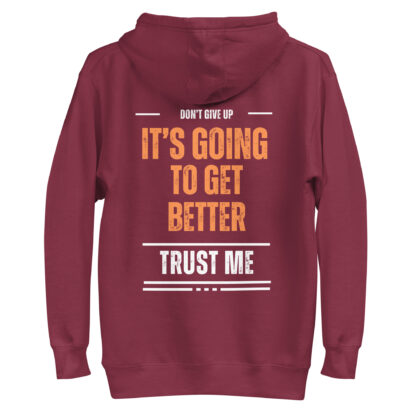 Picture of a Red Hoodie top. wearable by men or women