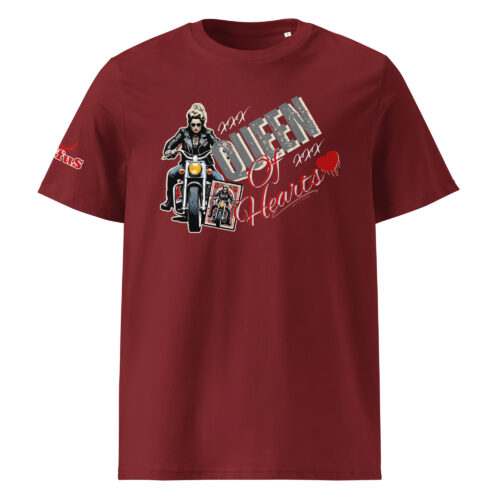 Queen Of Hearts - Biker T-Shirt