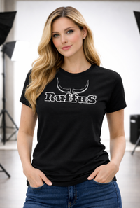 Ruffus Black T-Shirt Chest Print (1)