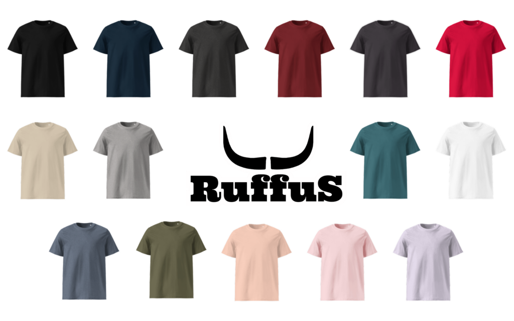Ruffus T- shirts colours