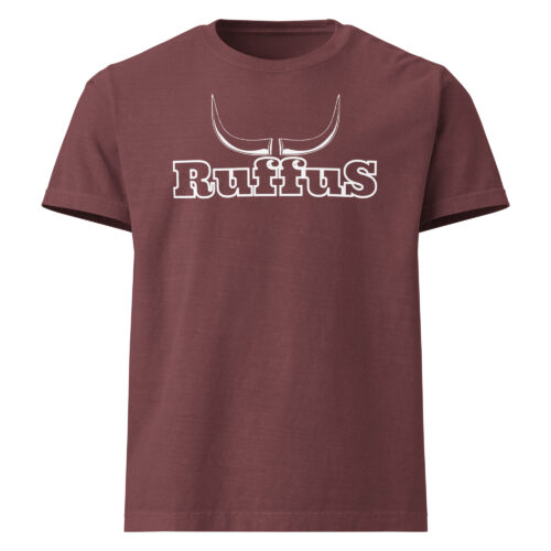 Ruffus Vintage Oversized Tee - Washed Maroon